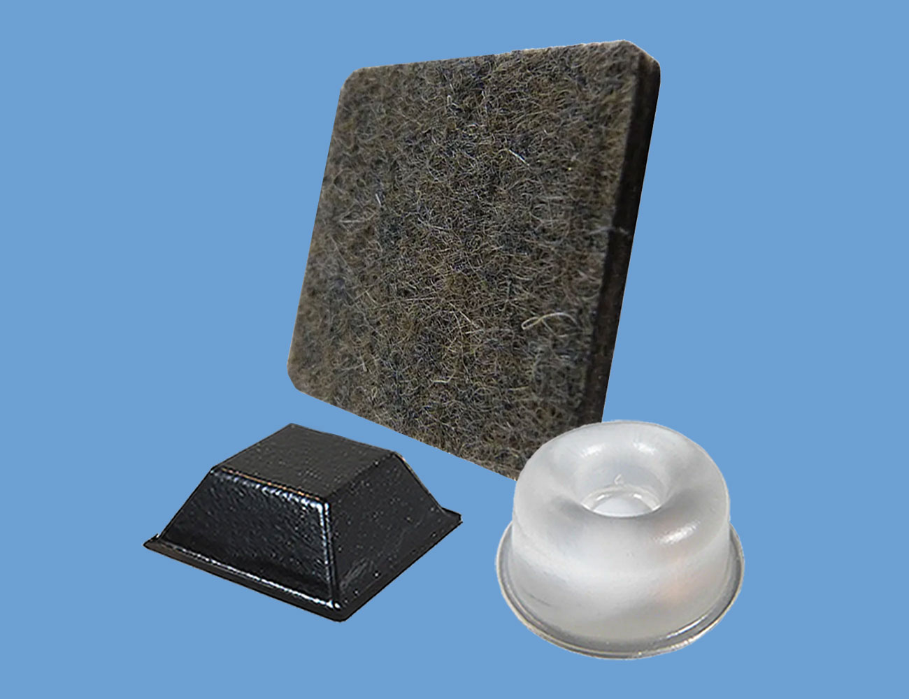 Zelfklevende voetjes en vilt