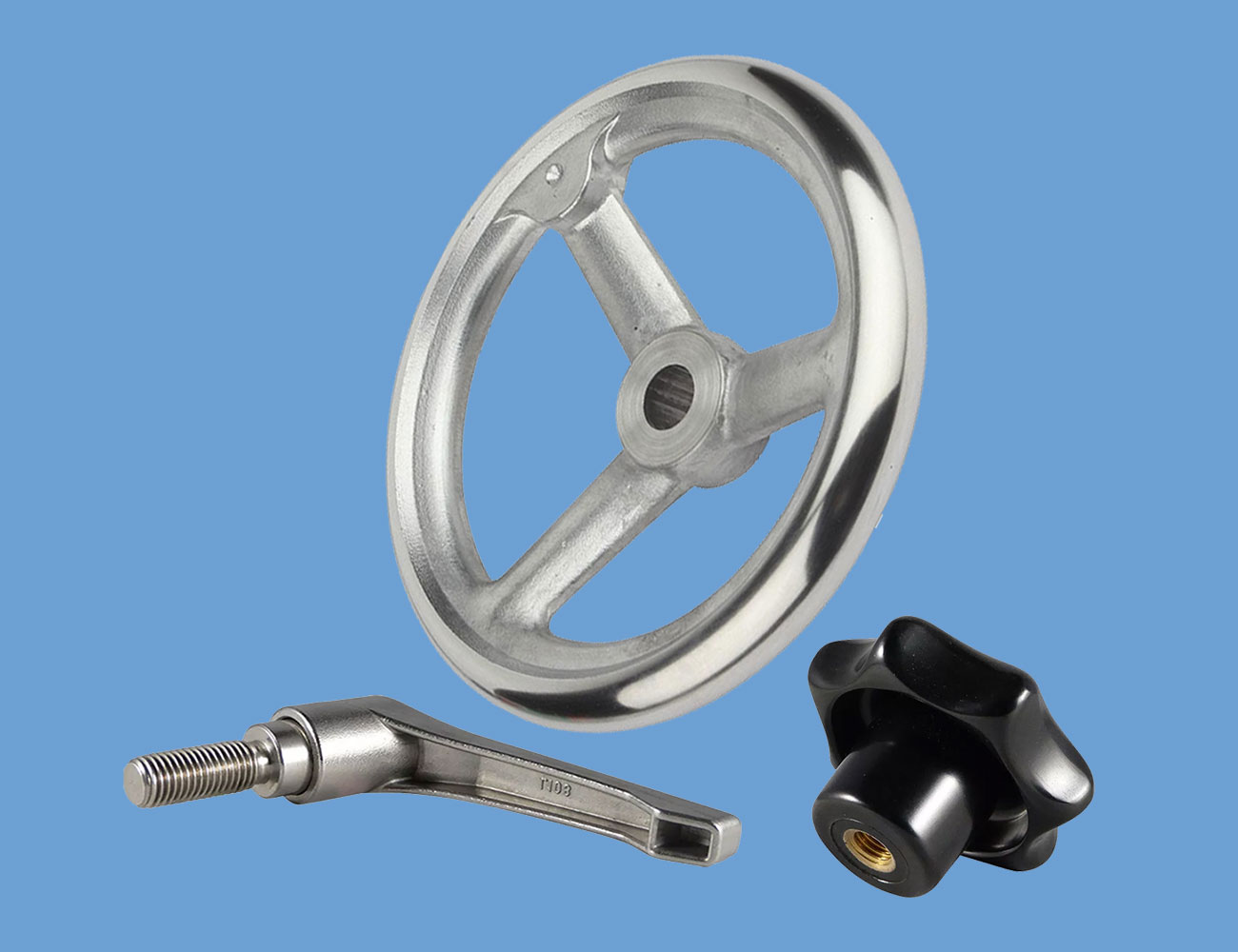 Bedieningsonderdelen en Normdelen