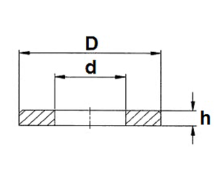 Kunststof sluitringen PA - DIN 125 - Sluitring PA DIN 125 M10 21 X 2,5 X 10,6 Naturel