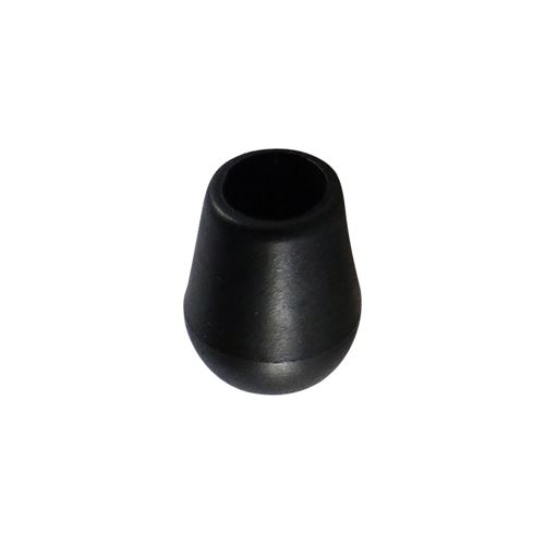 Omsteekdop PVC 4,8 mm Zwart