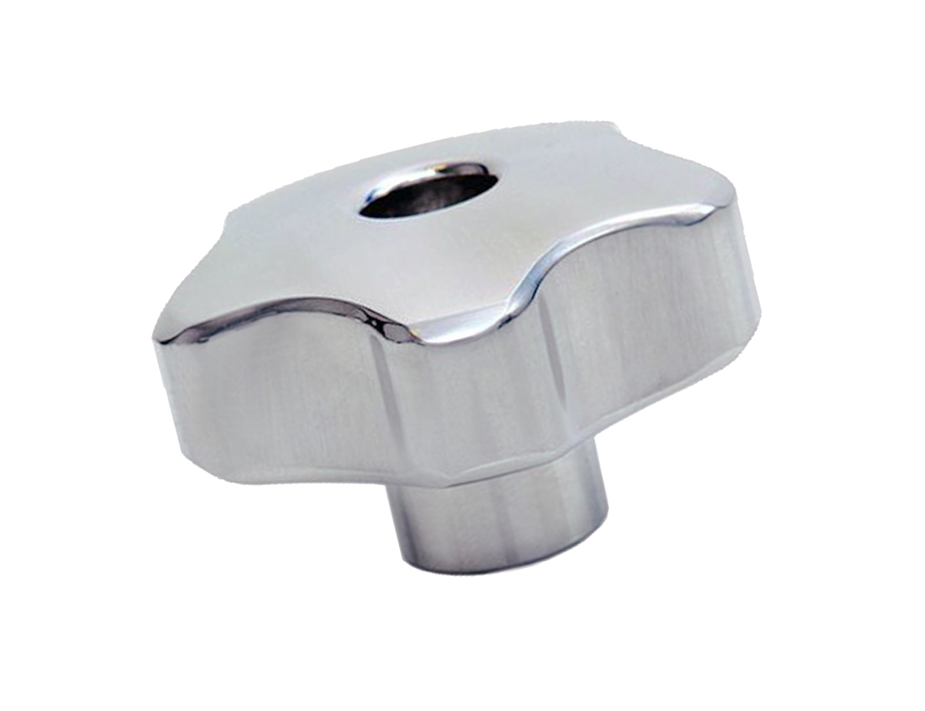 Sterknop aluminium - inwendige draad - open