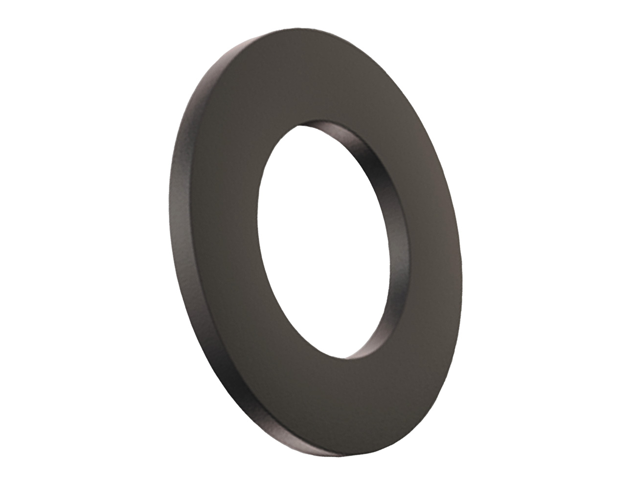 Vlakke rubberen ring Neopreen M3 7 X 0.5 - Zwart