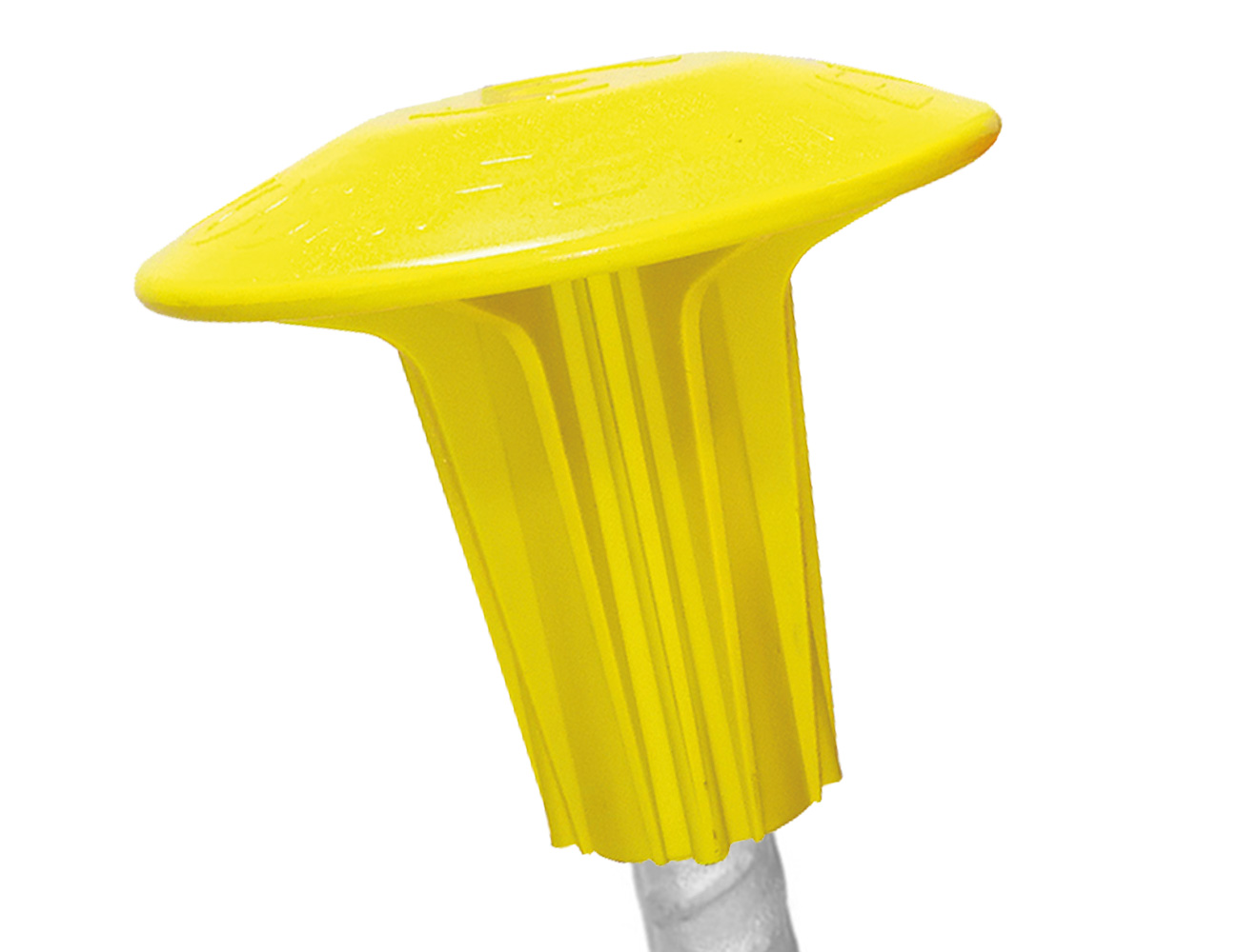 Signaal- en valbeschermkap voor stekeinden