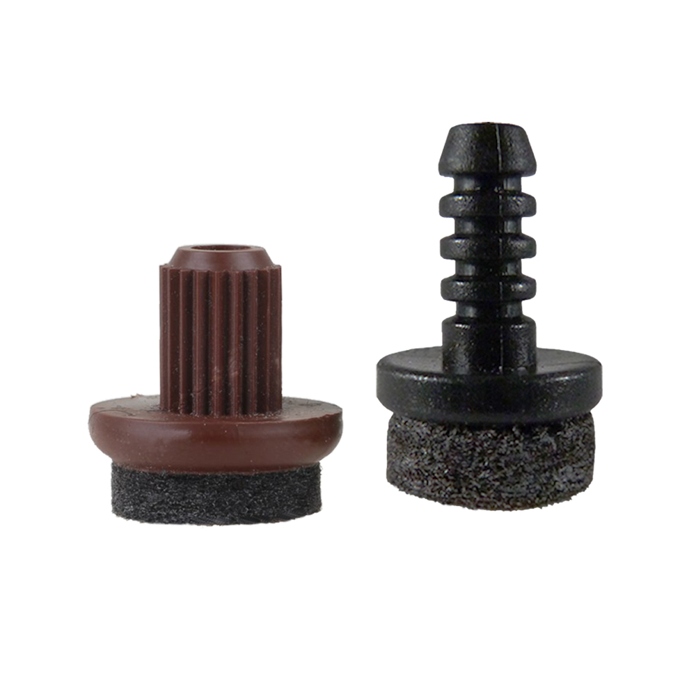 Adsamm® / 210 x Selbstklebende Filzgleiter/Braun/ø 30 mm/Rund / 1.5 mm dünne Selbstklebende