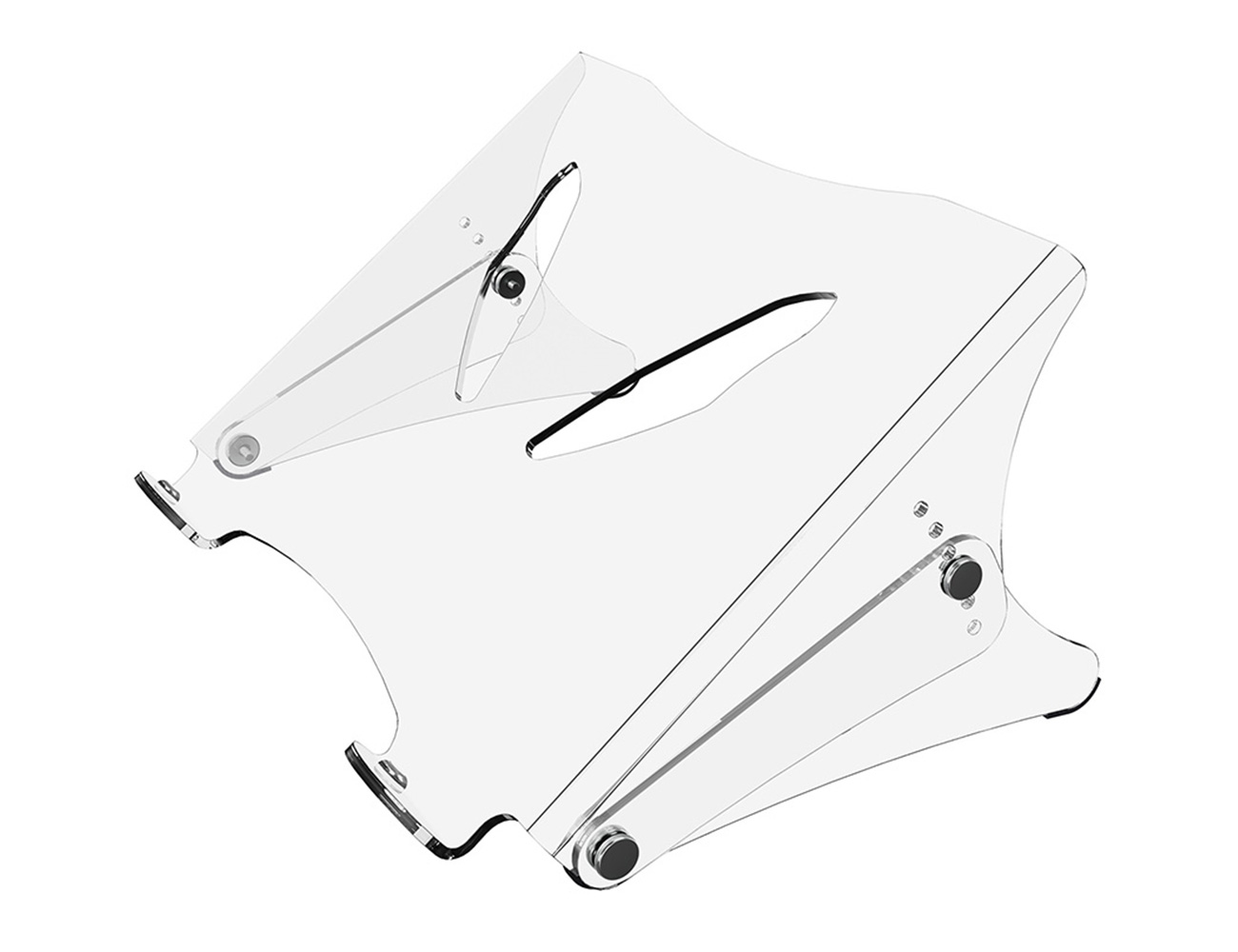 Laptopstandaard instelbaar – helder transparant