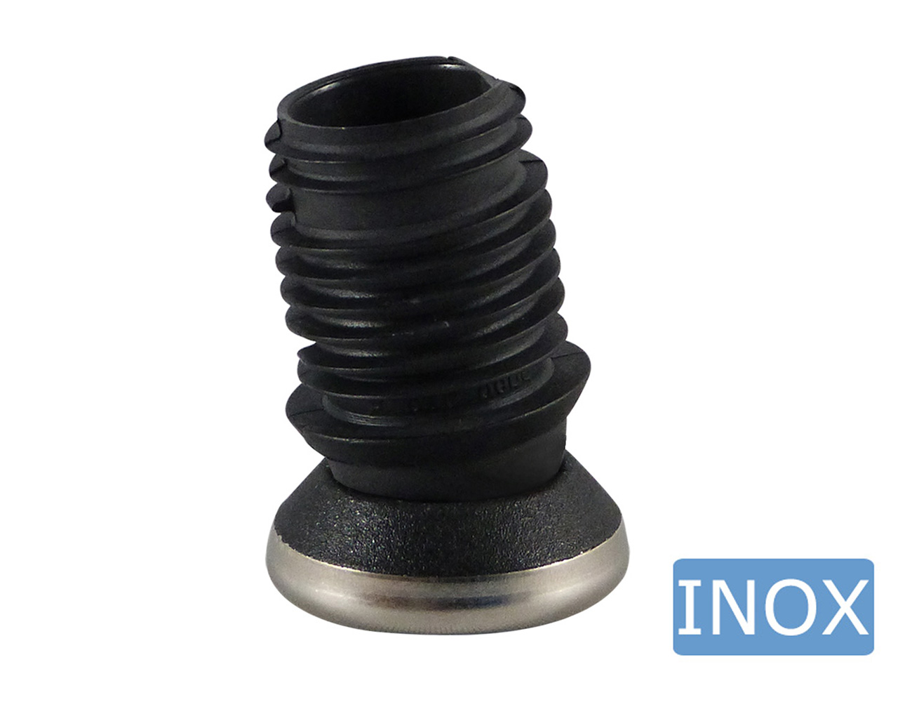 Kogelvloerdoppen met RVS glijvlak voor ronde buis