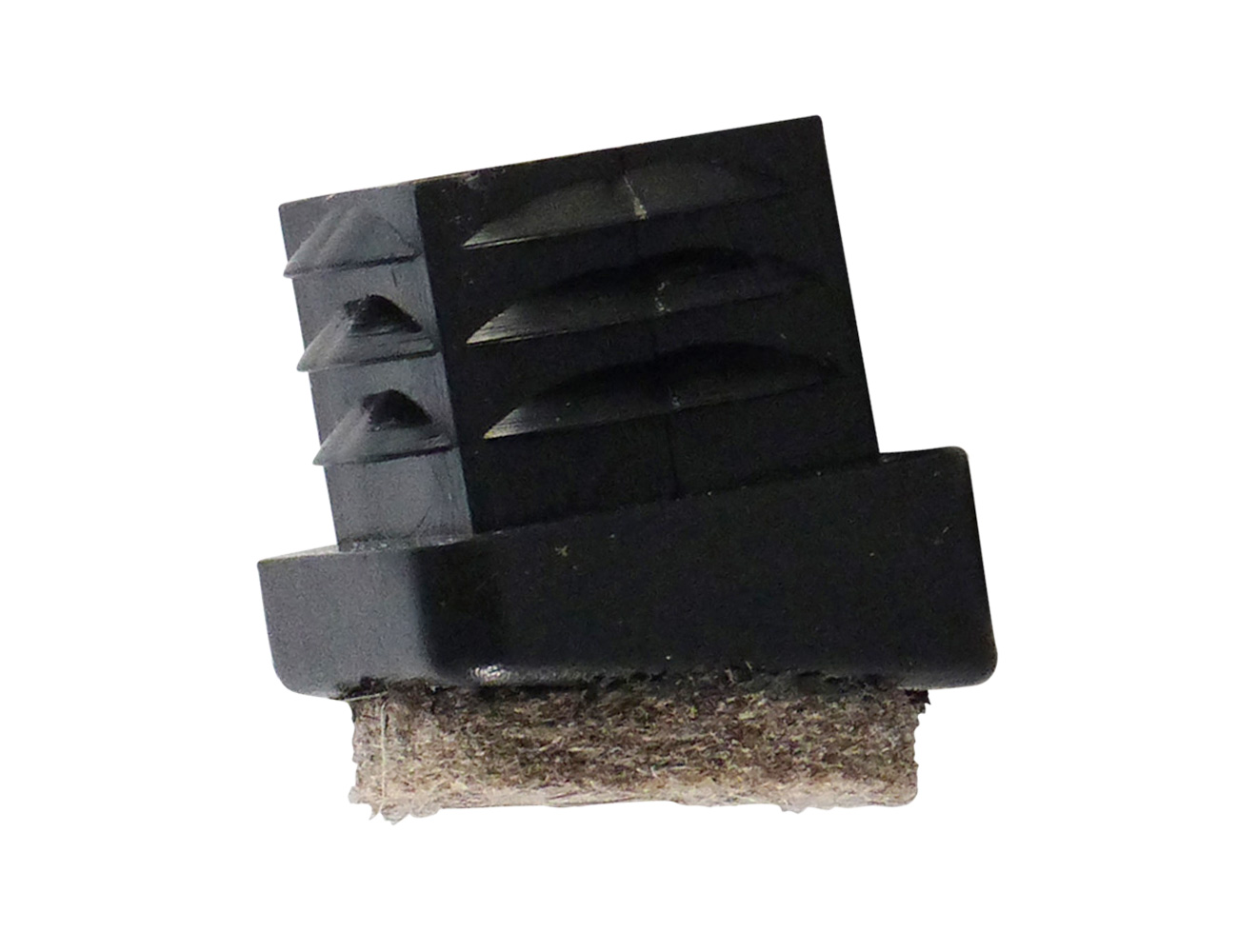 Insteekdoppen vierkant - schuine voet met vilt