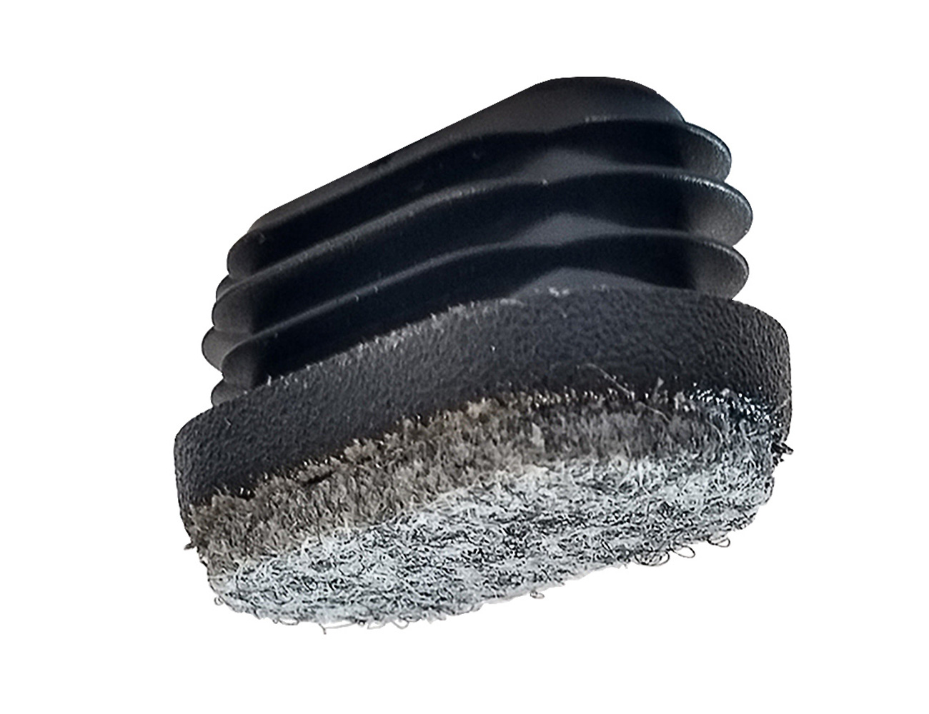 Insteekdoppen voor plat ovale buis - met vilt