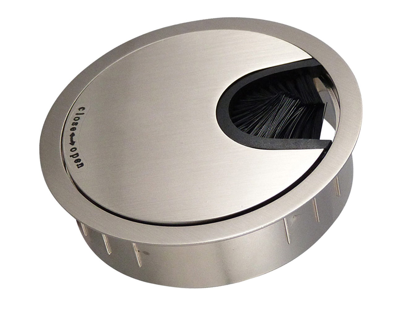 Kabeldoorvoerdoos RVS – 2 delig - rond