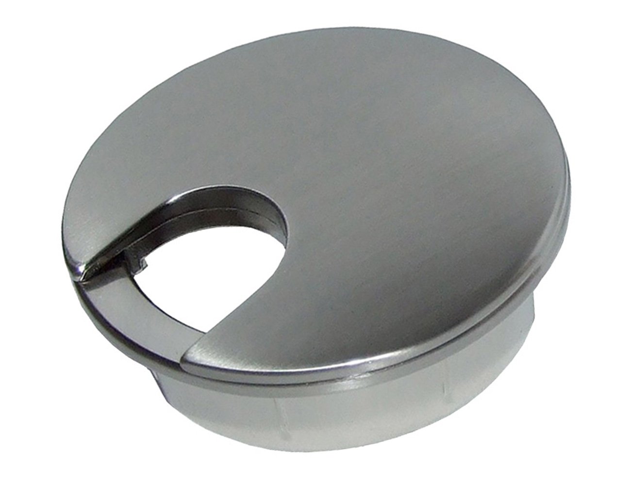 Kabeldoorvoerdoos alloy – 2 delig – rond – RVS-look