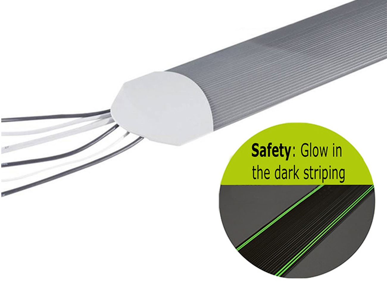 Vloergoot Serpa® – TPE – met fluorescerende strips