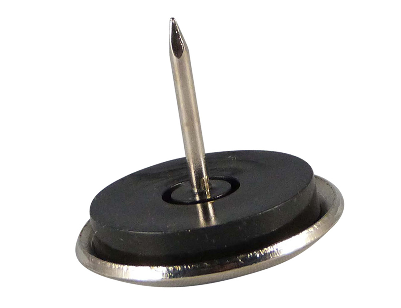 Glijnagel vernikkeld - geluiddempend en verend