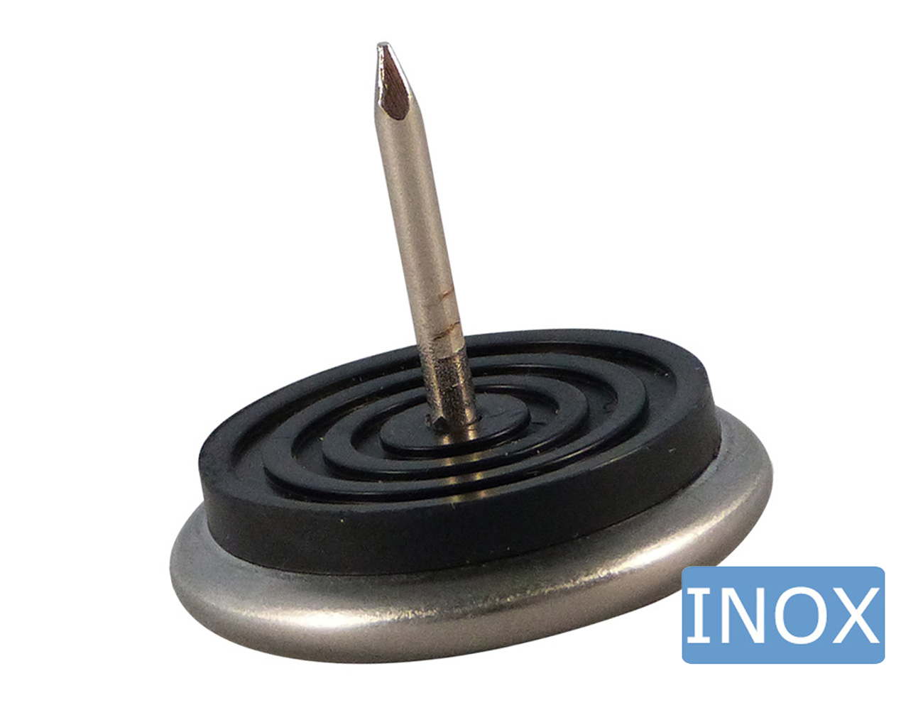 Glijnagel met RVS glijvlak