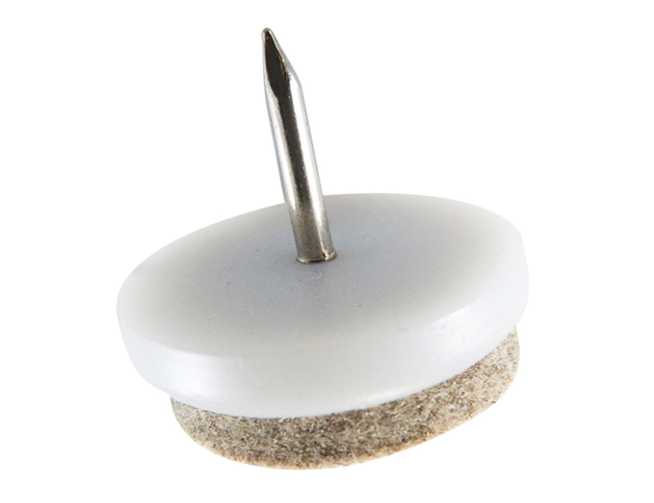 Glijnagel met zacht wolvilt glijvlak