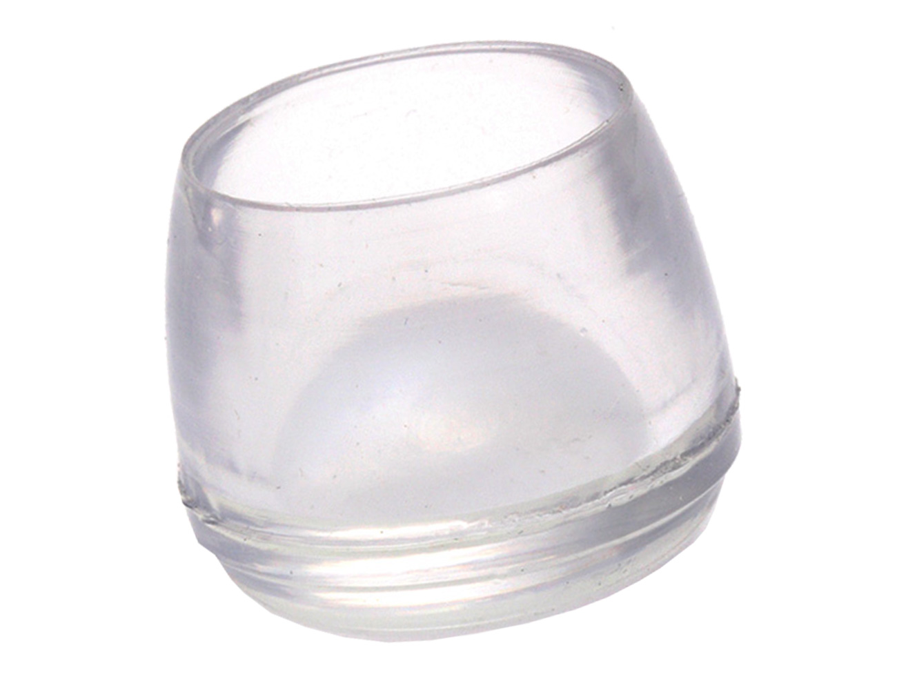 Omsteekdoppen PVC transparant - rond