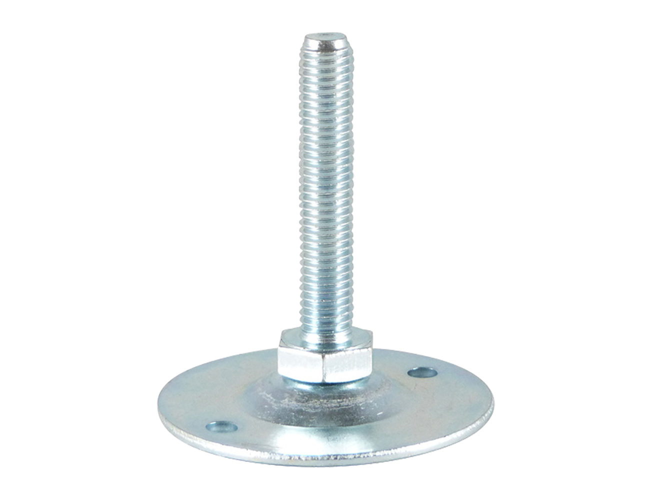 Stelvoet met draaibare verzinkte voet - met verankeringsboringen