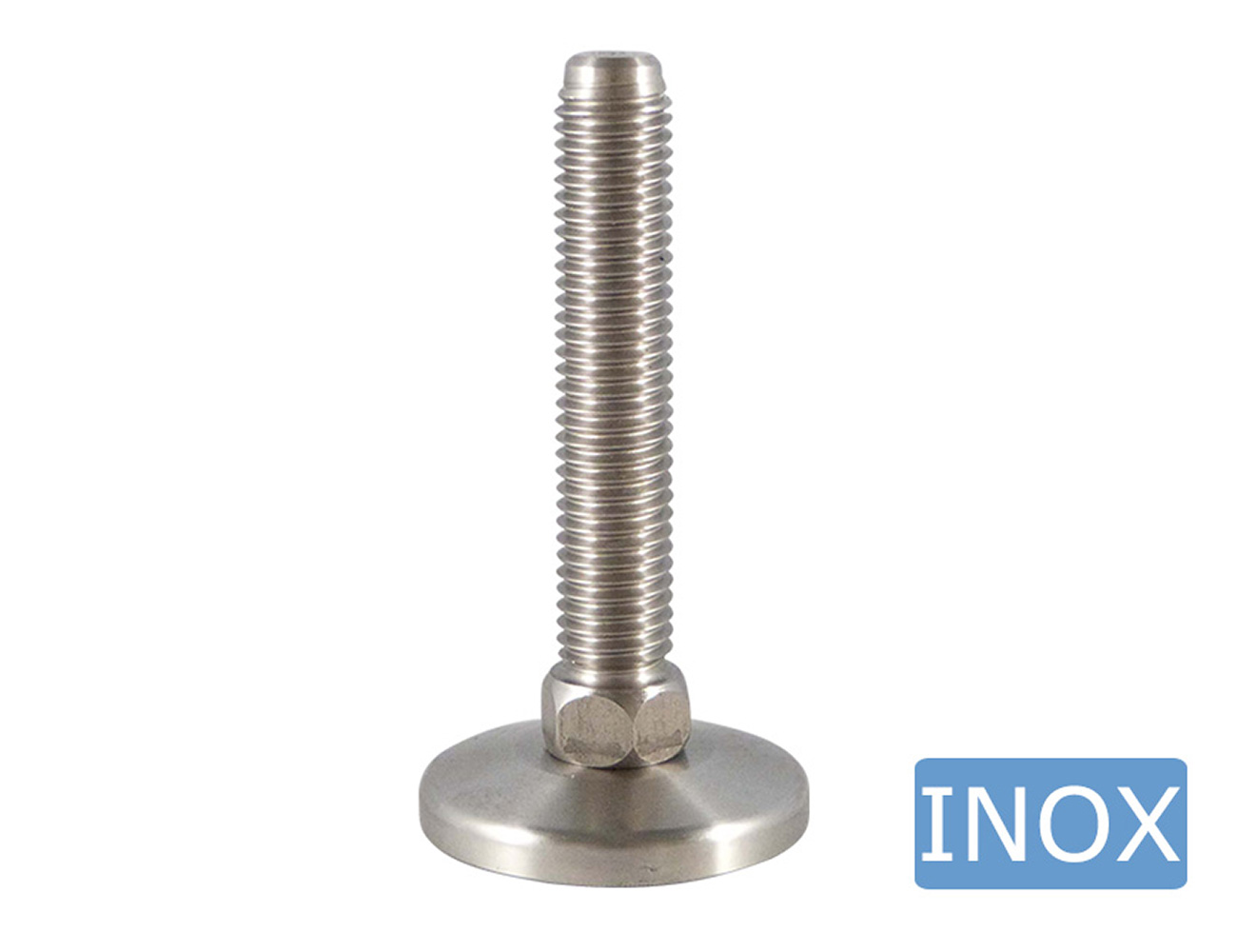 Stelvoet RVS – draaibare voet