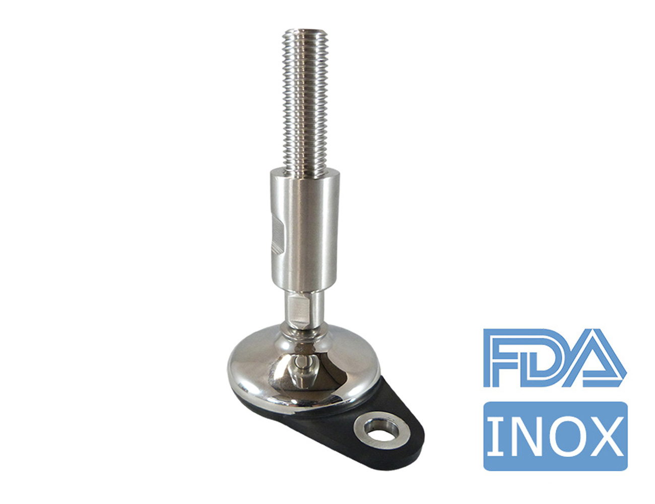 Stelvoet RVS – Extra Hygiëne - bevestigingsoog