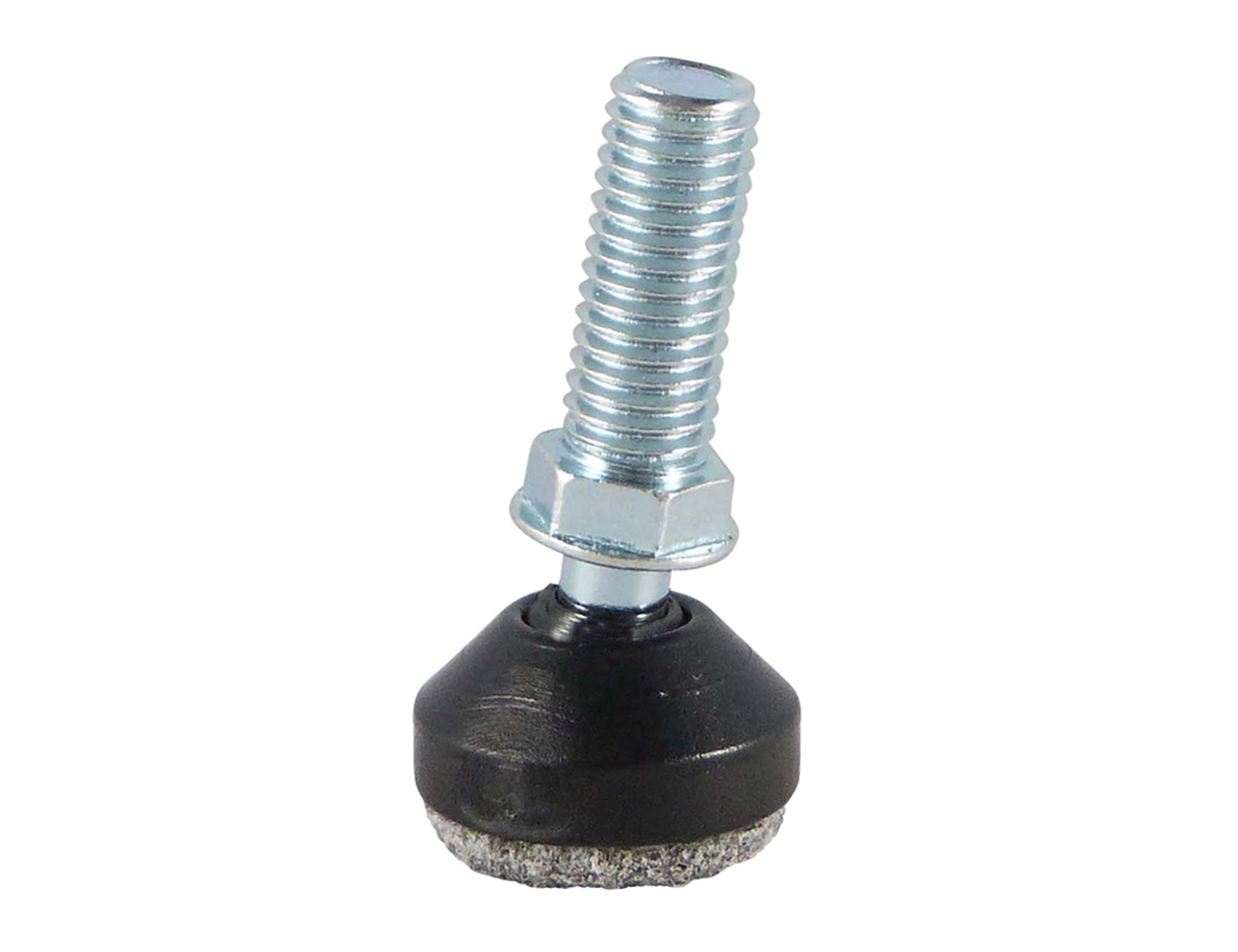 Stelvoet rond met kogelgewricht en viltbodem