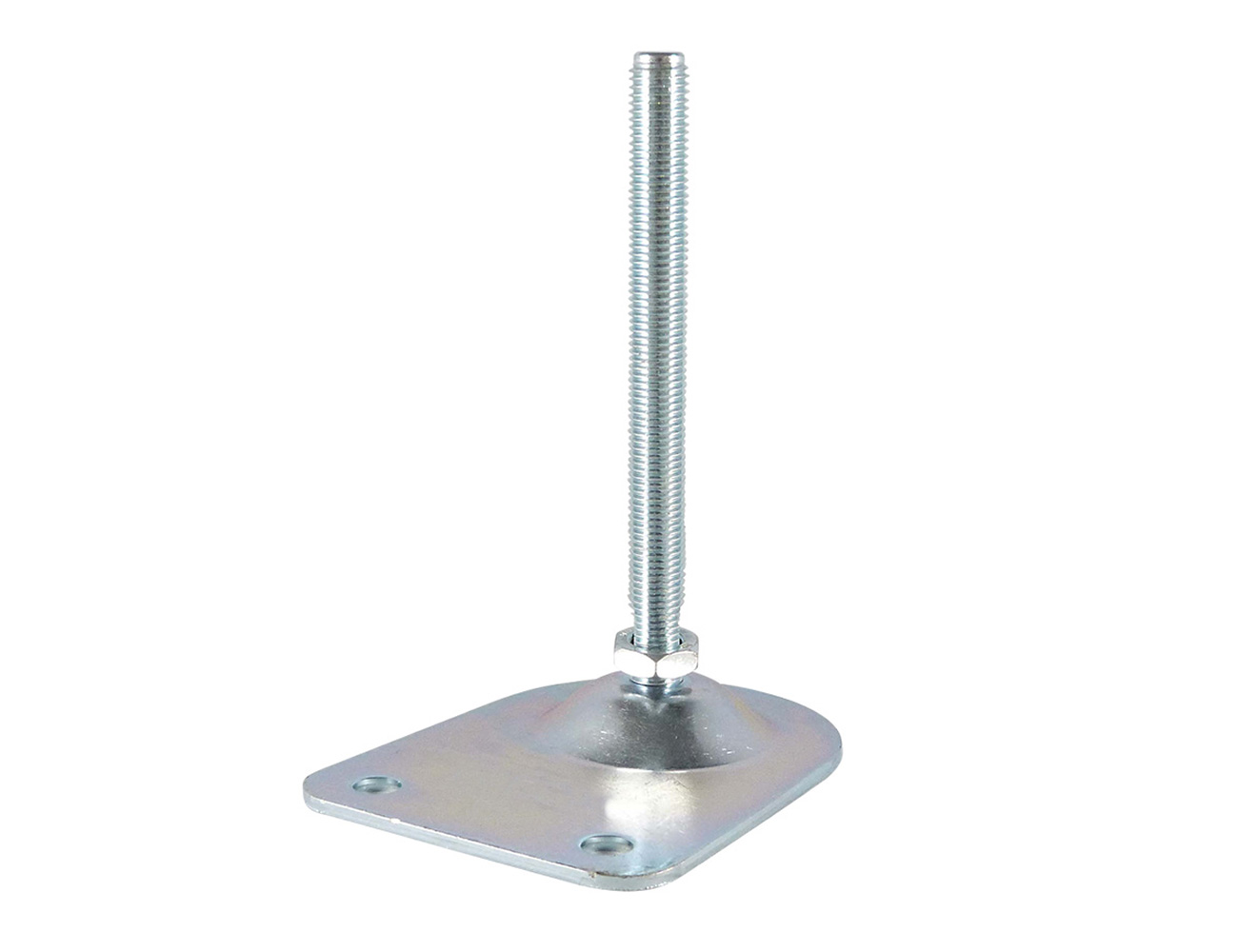 Stelvoet met halfronde verzinkte voet - met verankeringsboringen