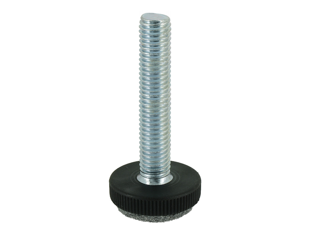 Stelvoet met kartelrand (fijn) met viltbodem