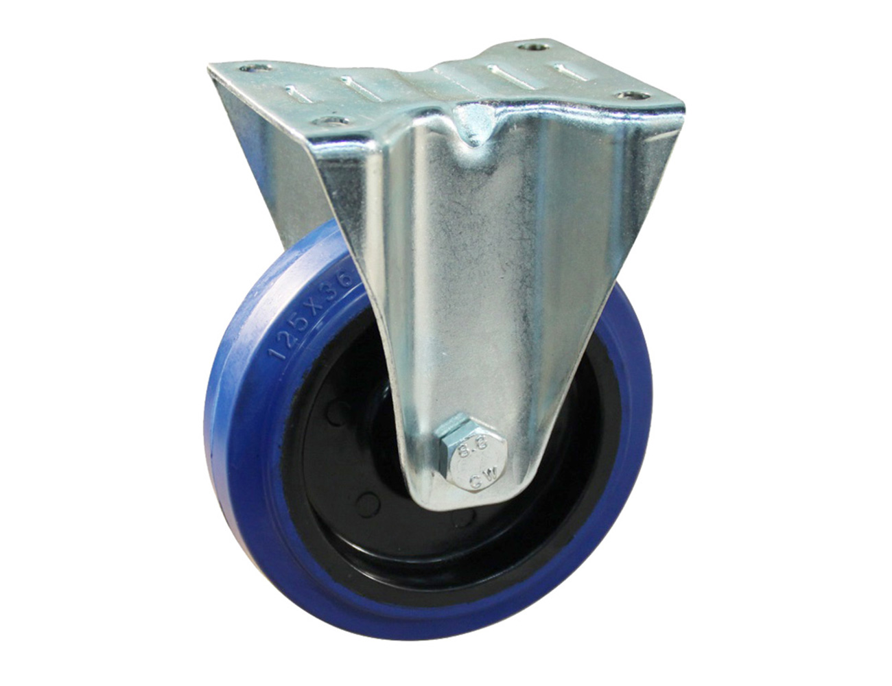 Bokwiel – plaat - blauwe rubber band