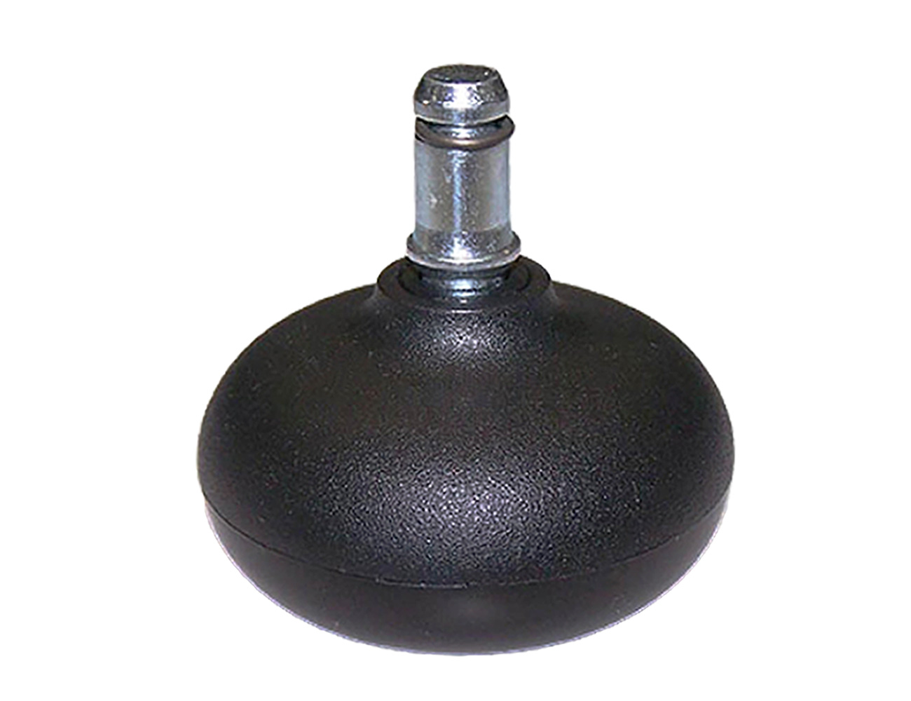 Bureaustoel glijder D=65mm H=40mm bol zwart - 8mm boring