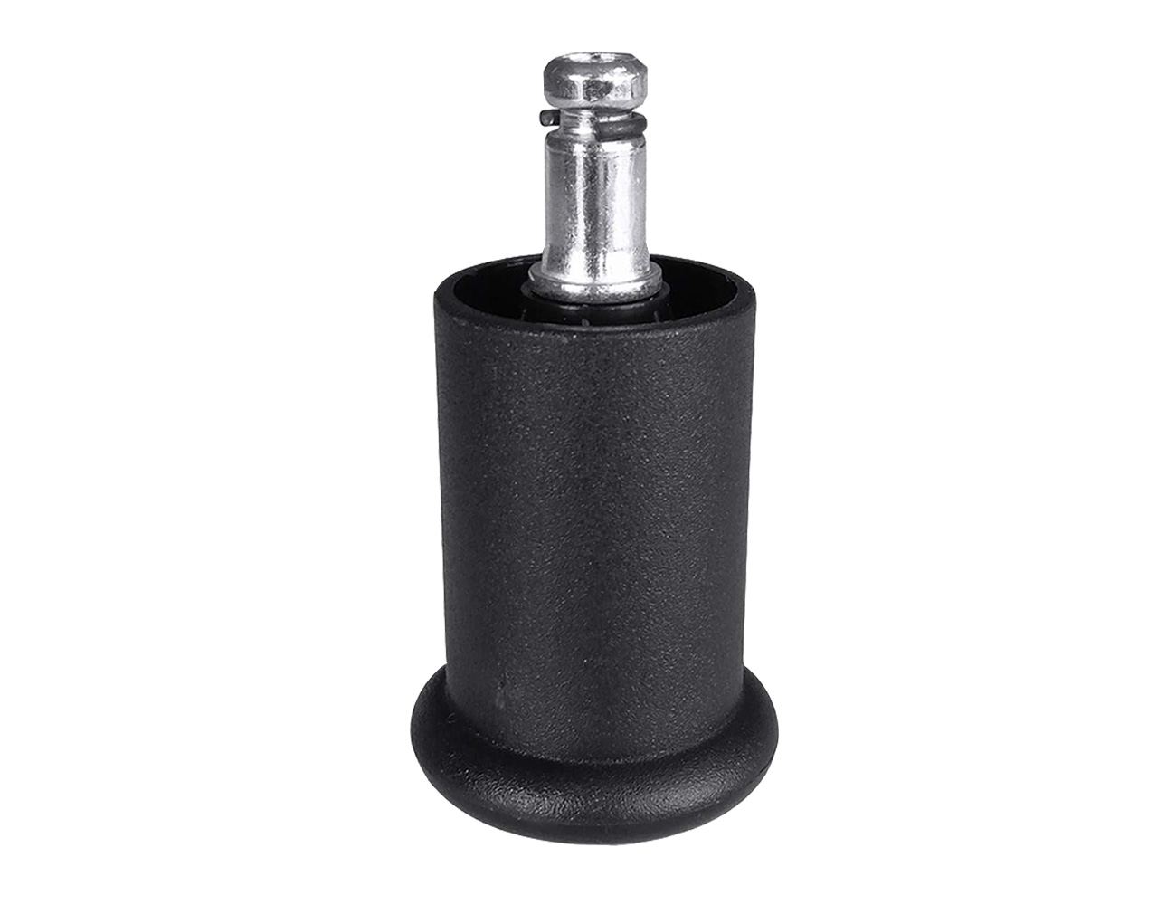 Bureaustoel glijder D=50mm H=53mm cilindrisch vergrote voet zwart - 8-10mm stift